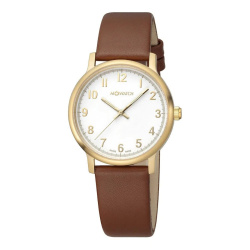 M-Watch 35 Braunes Lederarmband